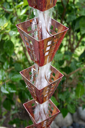 Many creative ideas for your rain chains.